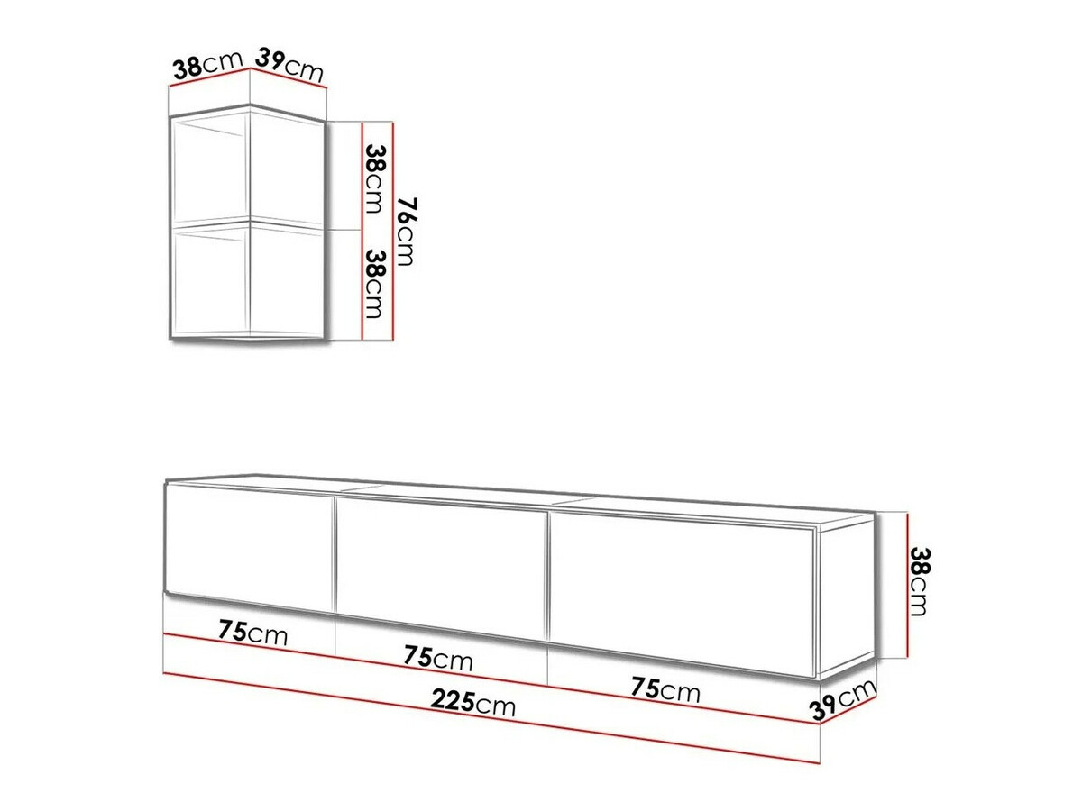 Woonkamerset Corbele 112 (Wit)