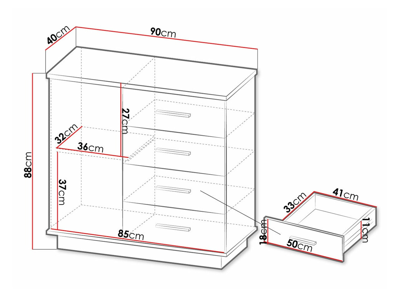 Ladekast Tenodeu 104