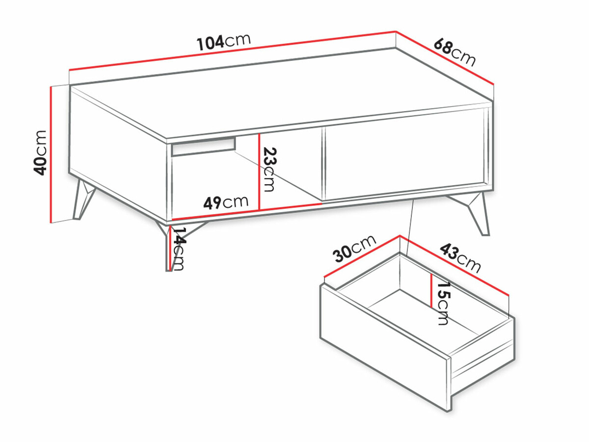 Salontafel Alelmo 100