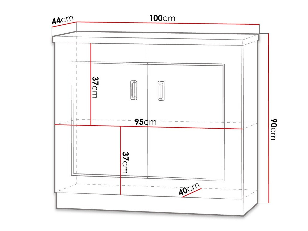 Dressoir Lircava 102 (Lefkas eik)