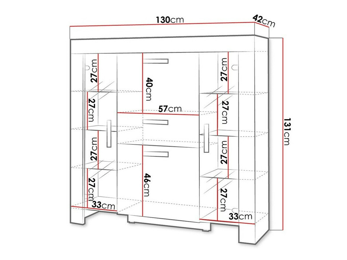 Ladekast Melfeli 104 (Sonoma eik)