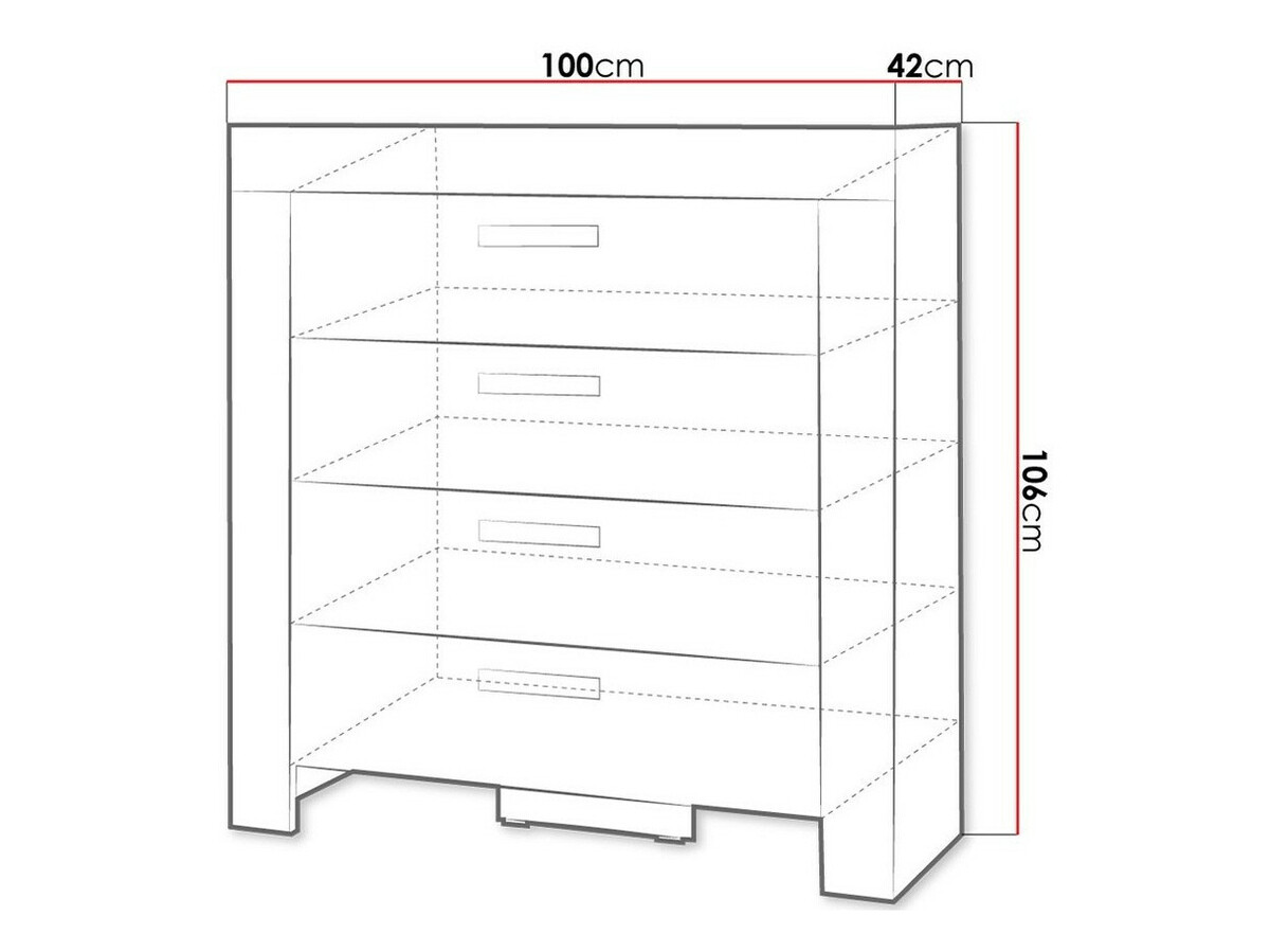 Ladekast Melfeli 106 (Sonoma eik)