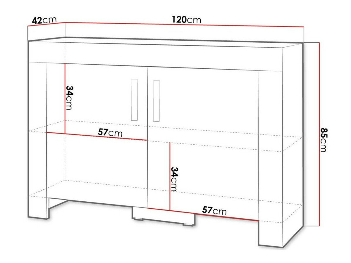Dressoir Melfeli 109 (Sonoma eik)