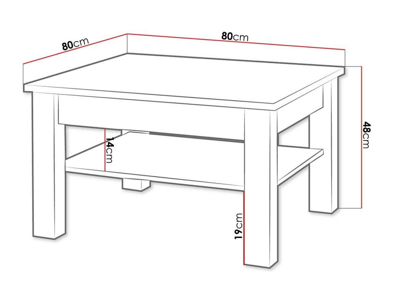 Salontafel Melfeli 115 (Milanee eiken)