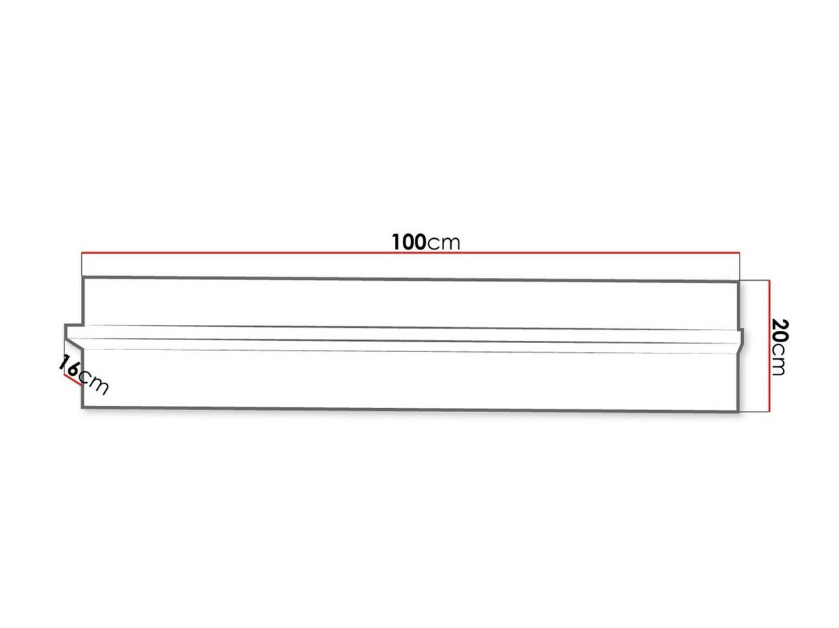 Wandplank Melfeli 121 (Sonoma eik)