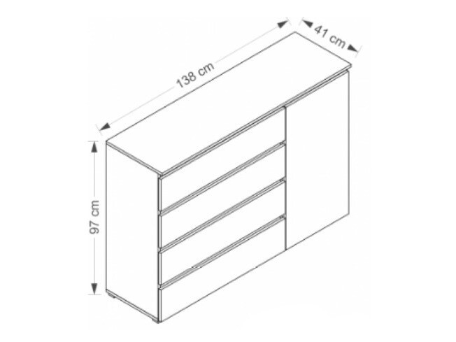 Ladekast Cirdora 104 (Sonoma eik)