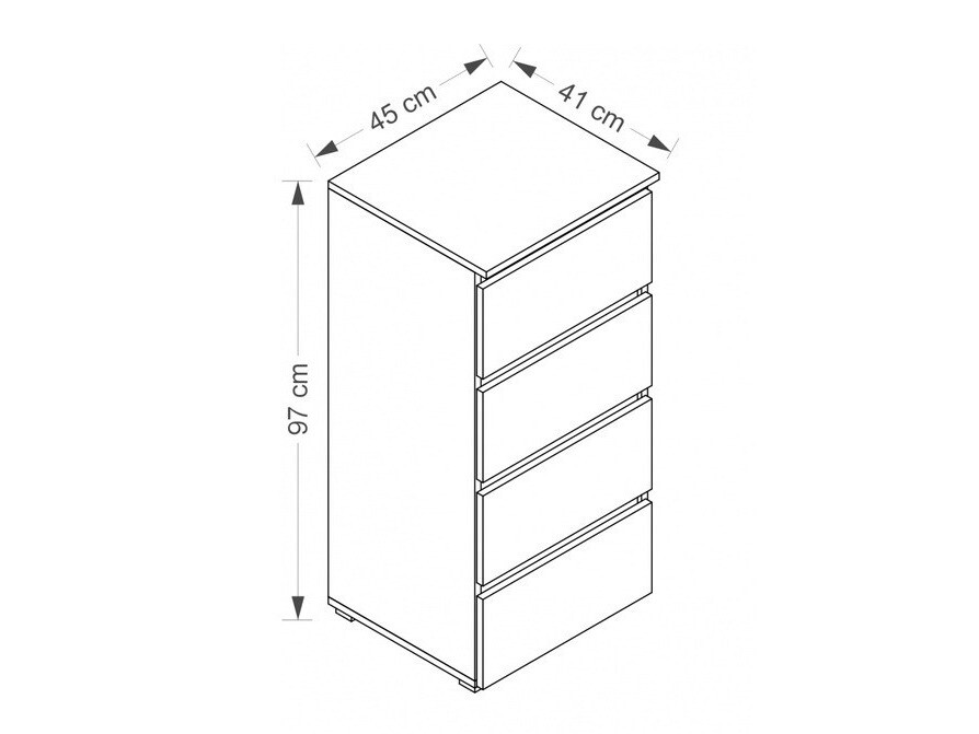 Ladekast Cirdora 106 (Wit)