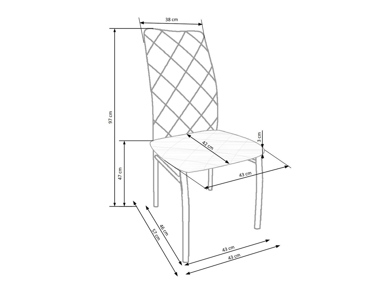 Stoel Houston 525 (Lichtgrijs)