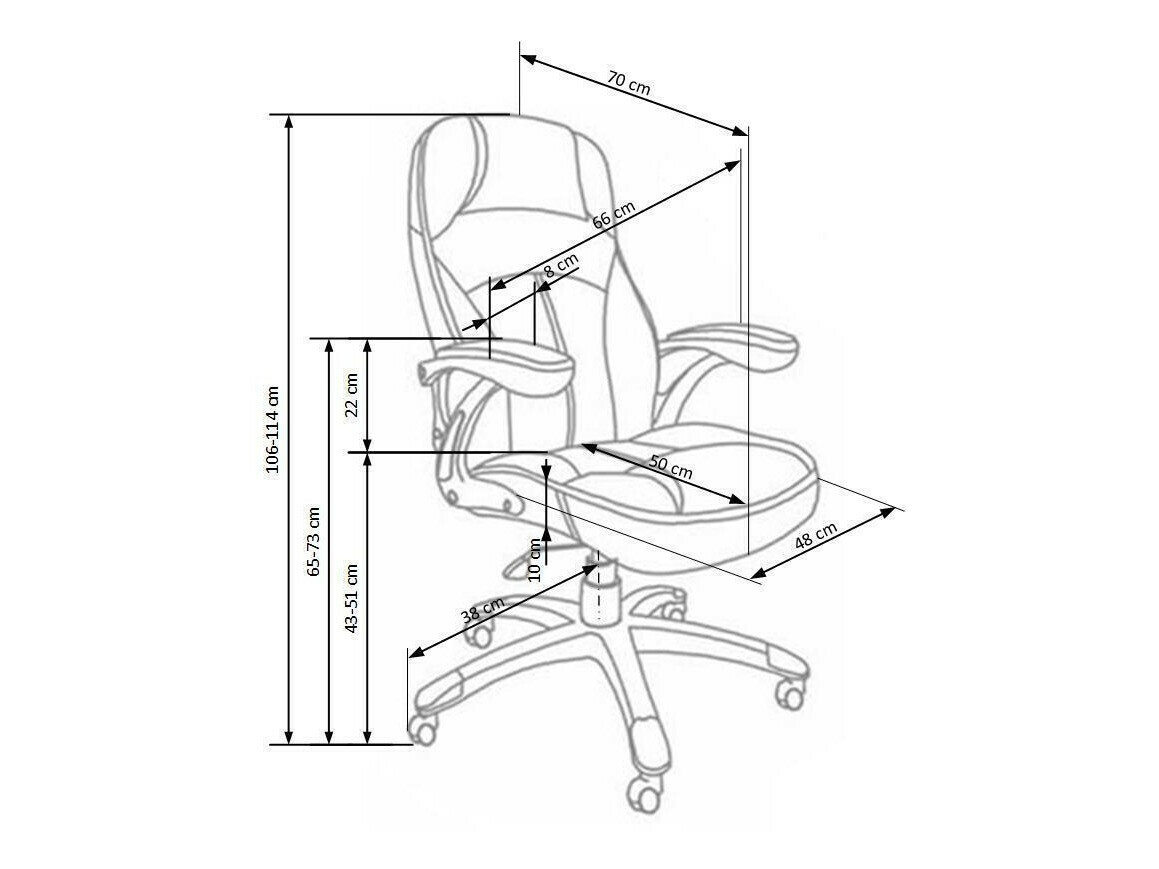 Bureaustoel Houston 187 (Zwart)