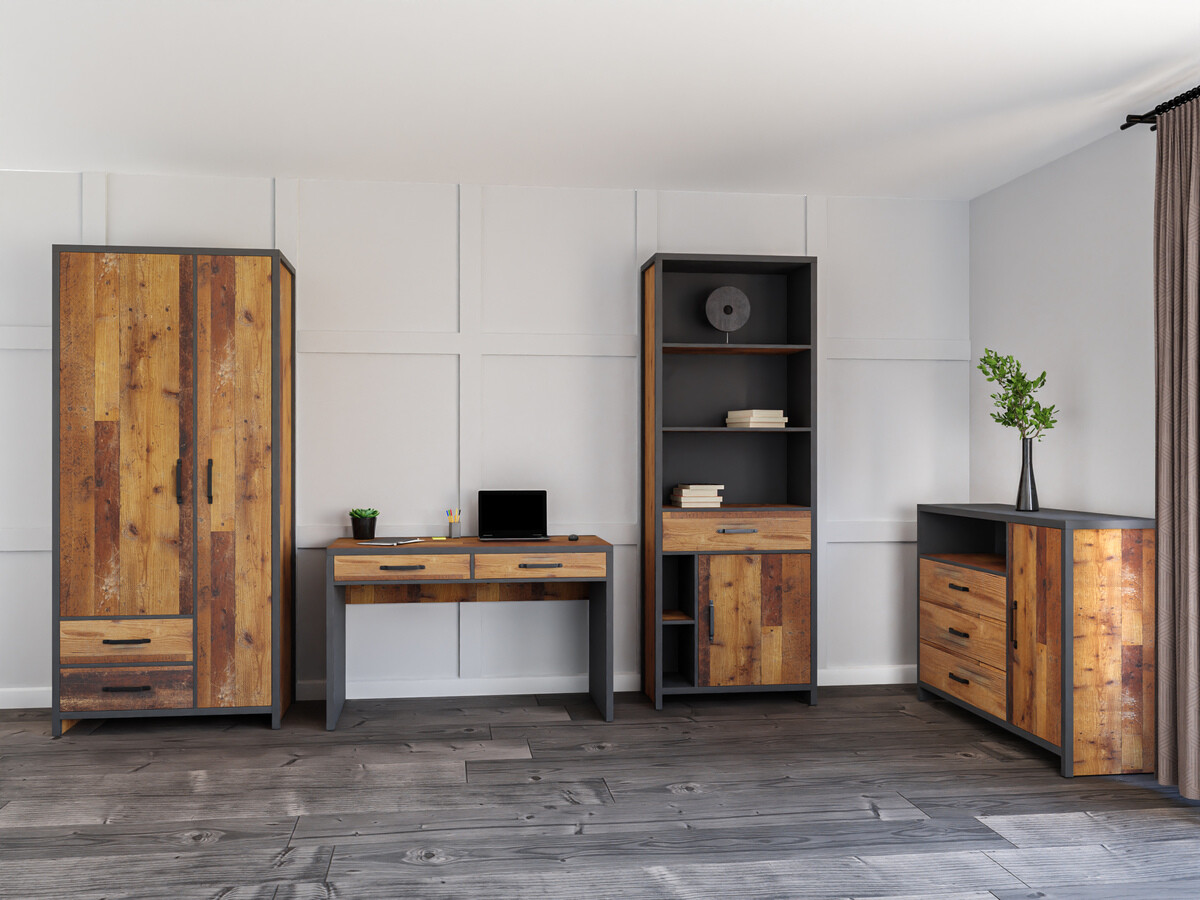 Thuiskantoorset Belsera 115 (Bruin + Matera grijs)