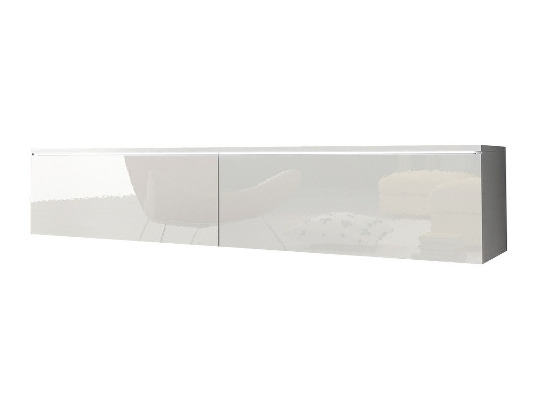 TV-meubel Scientia (Wit + Glanzend wit)