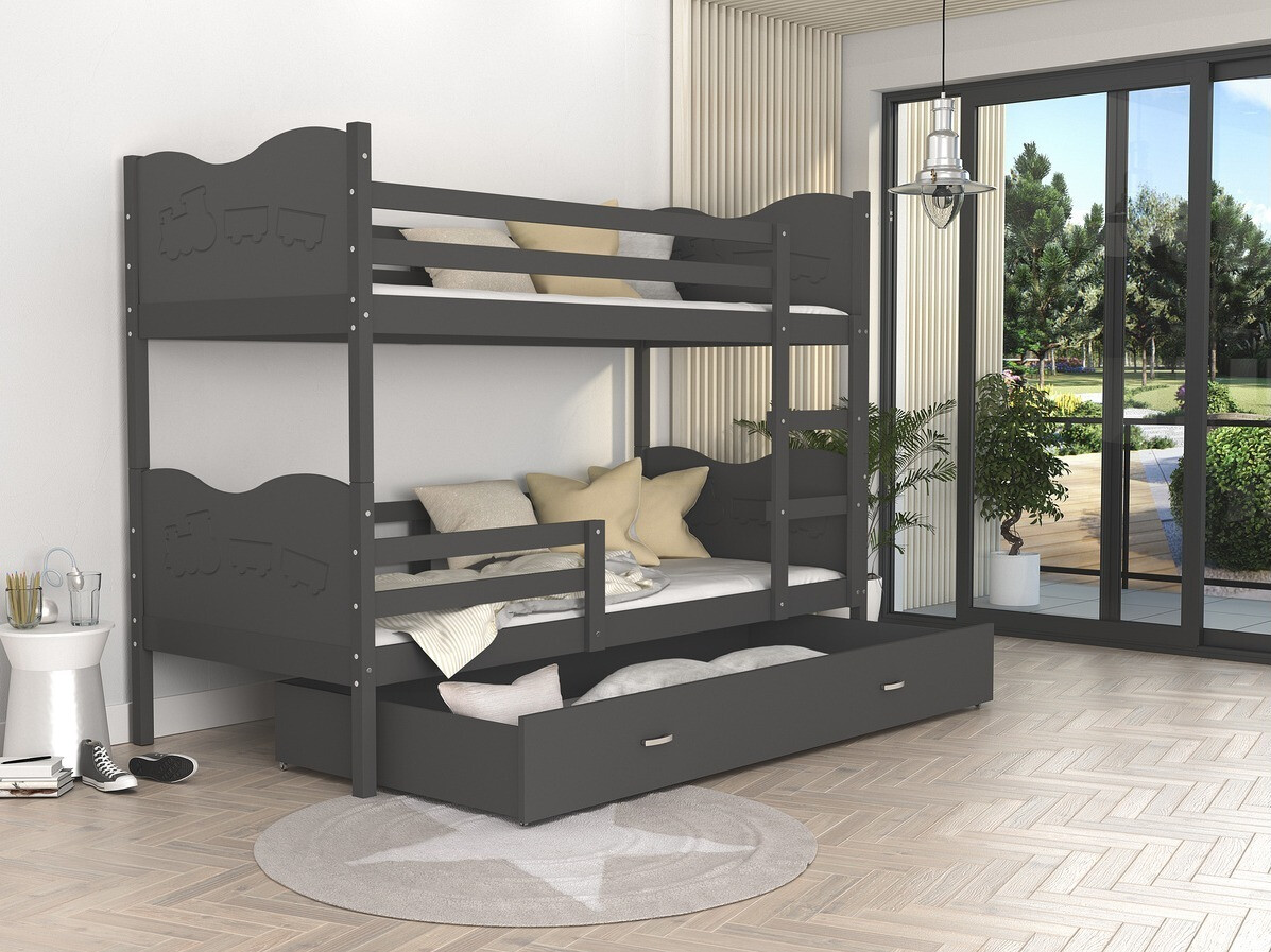 Stapelbed Aurora 110 (Grijs)