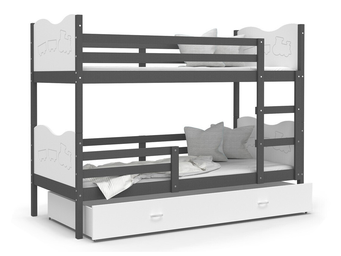 Stapelbed Aurora 112 (Grijs)