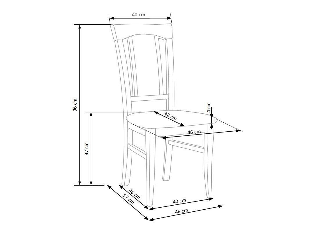 Stoel Houston 549 (Licht eiken)
