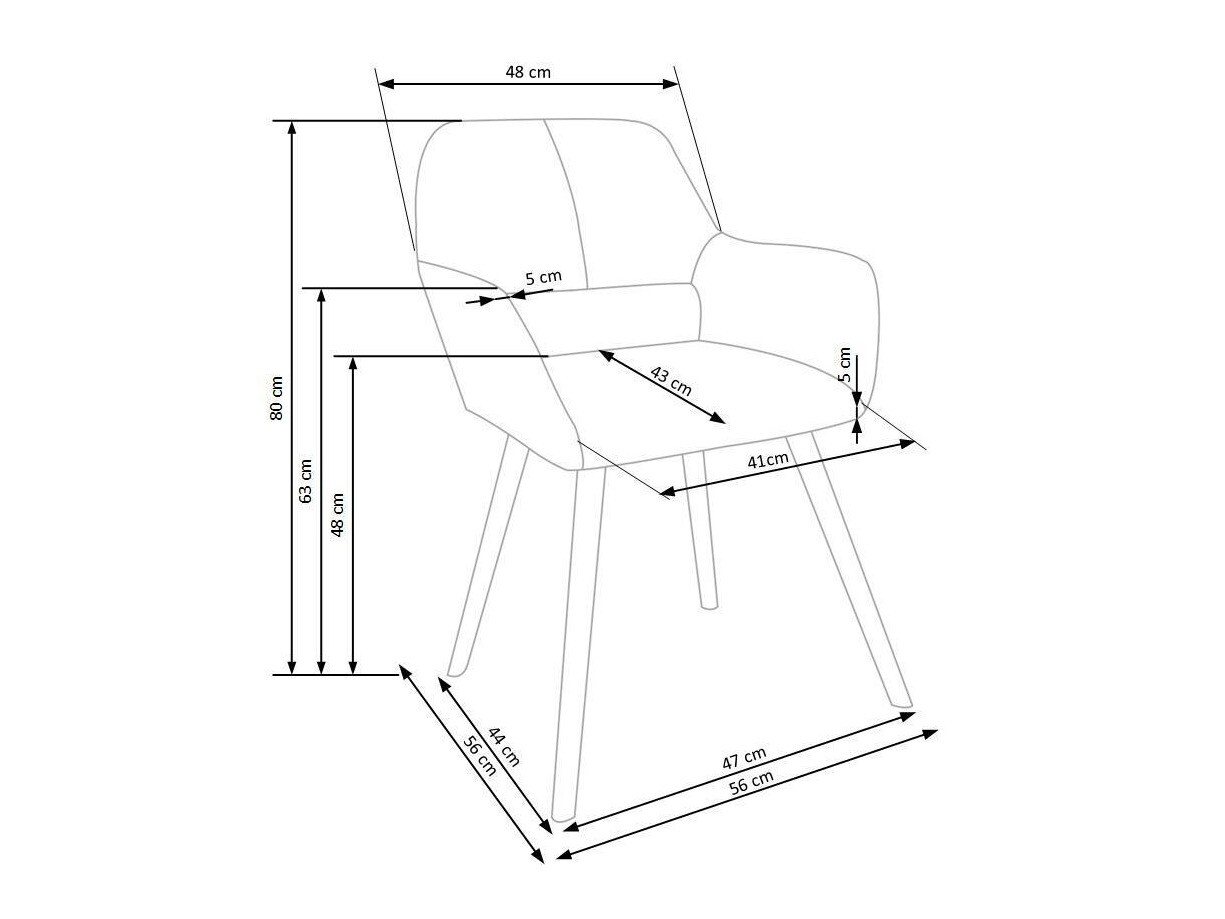 Stoel Houston 581 (Grijs)
