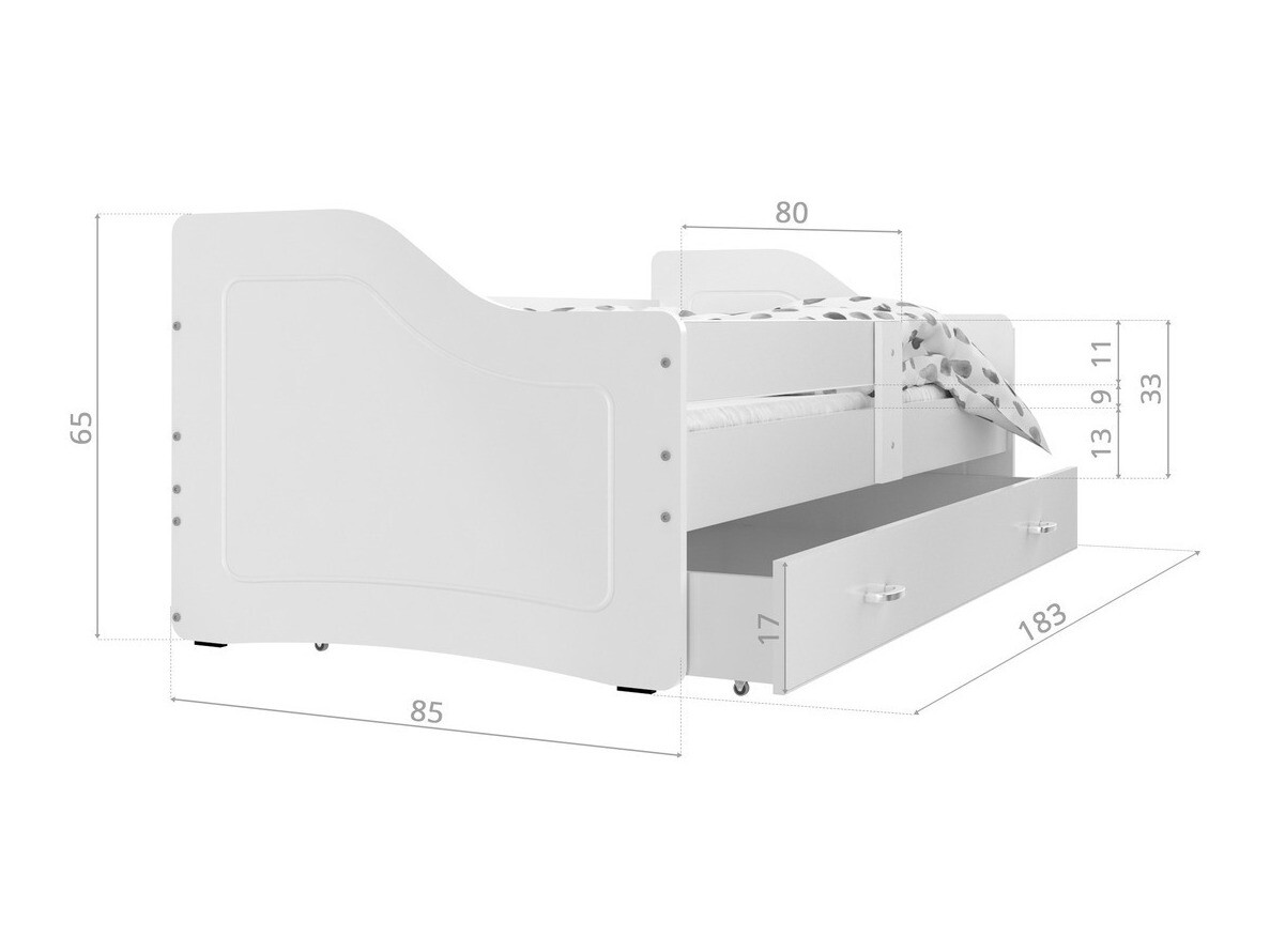 Bed Aurora 137 (Sonoma eik)