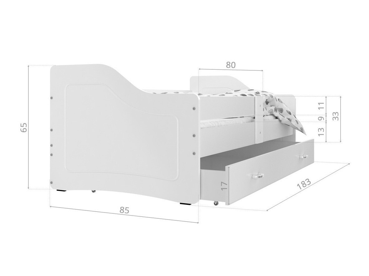 Bed Aurora 137 (Wit)