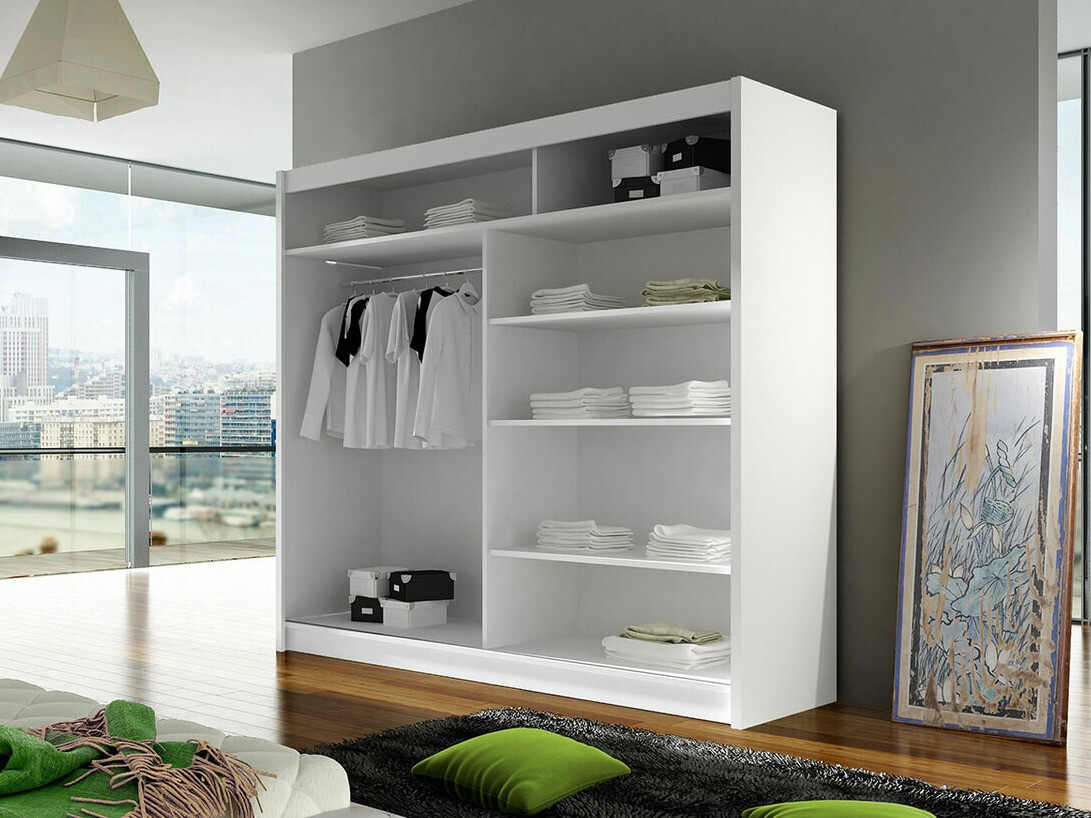Kledingkast Closico Cavaris V (Wit + Artisan eiken)