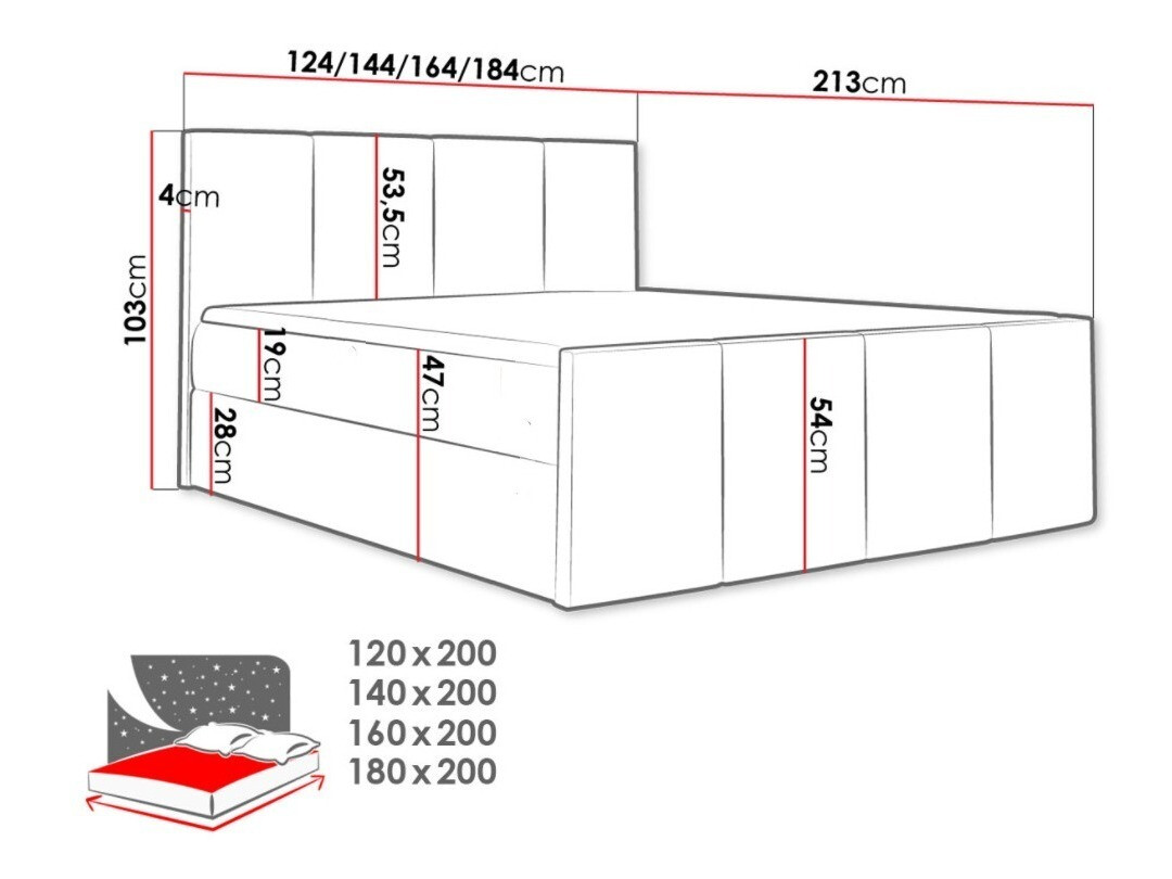 Boxspring Ventus (Zetta 291)