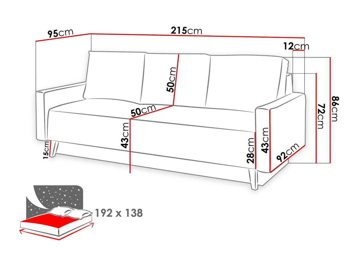 Slaapbank Delbene 101 (Moric 06)
