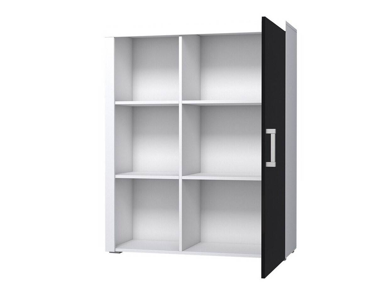 Dressoir Odebeli 102 (Wit + Glanzend zwart)