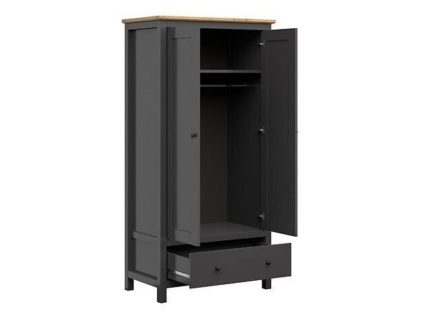 Slaapkamer set Sordoro 123 (Grafiet + Artisan eiken)