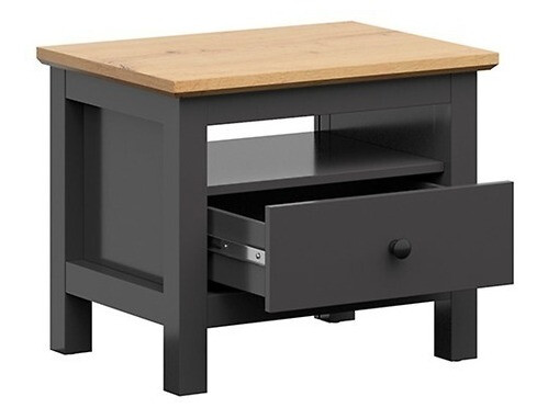 Slaapkamerset Sordoro 123 (Grafiet + Artisan eiken)