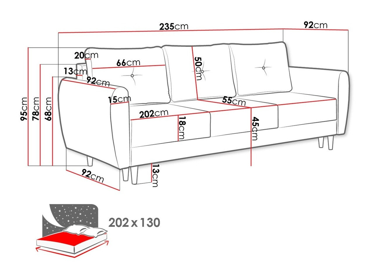 Slaapbank Muncie 102 (Lux 05)