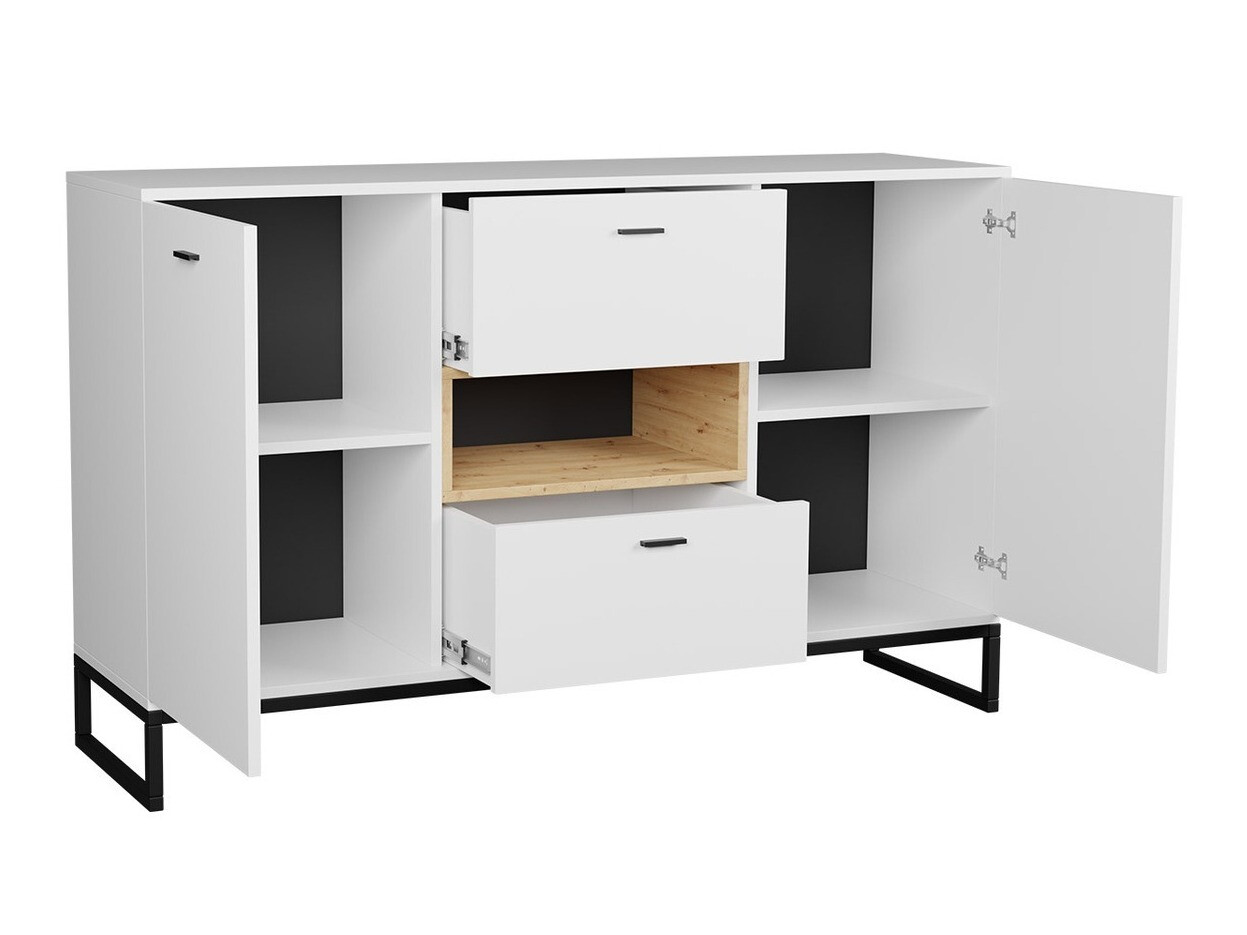 Woonkamerset Baltesi 109 (Wit + Artisan eiken)