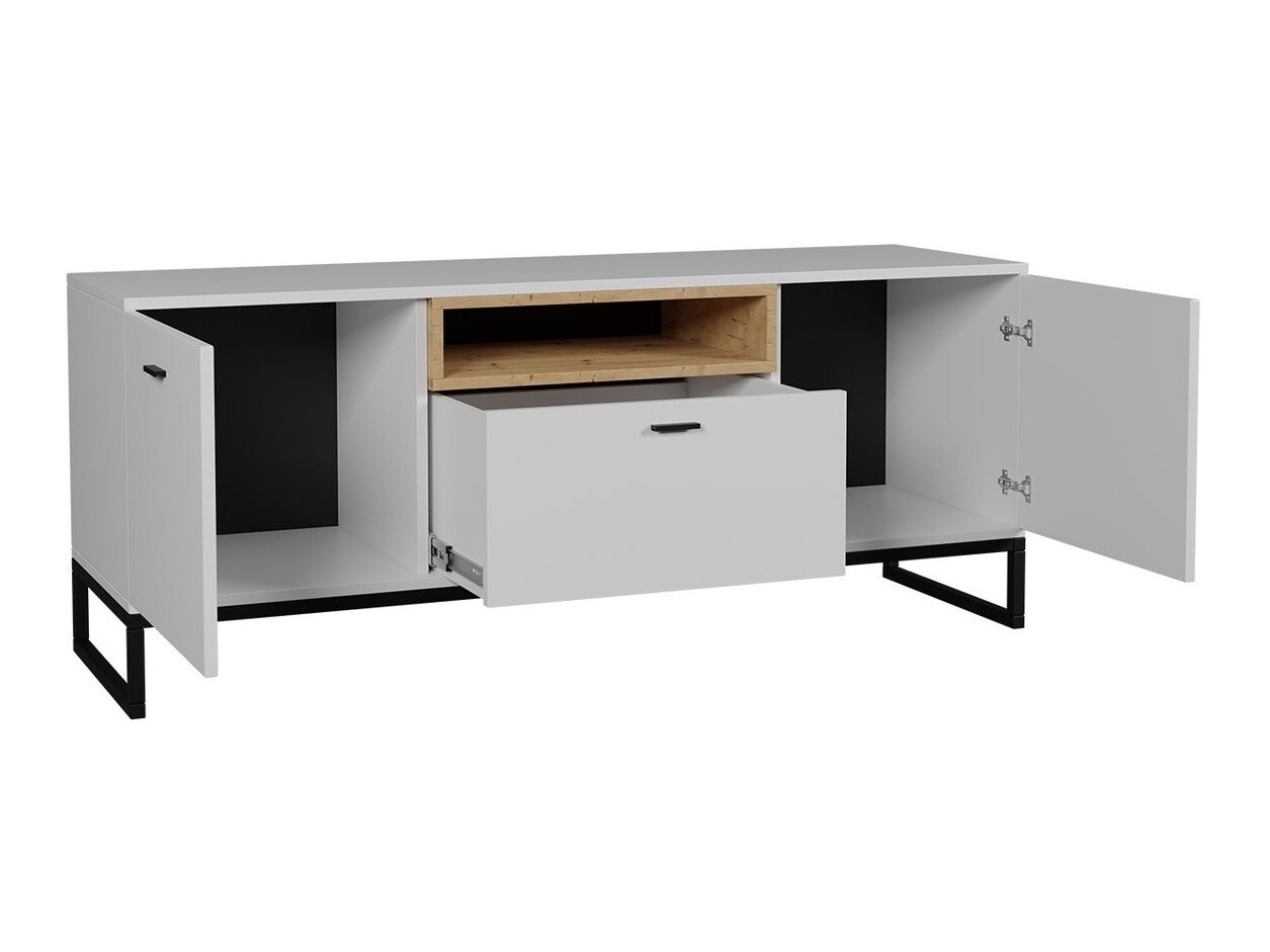 Woonkamerset Baltesi 115 (Wit + Artisan eiken)