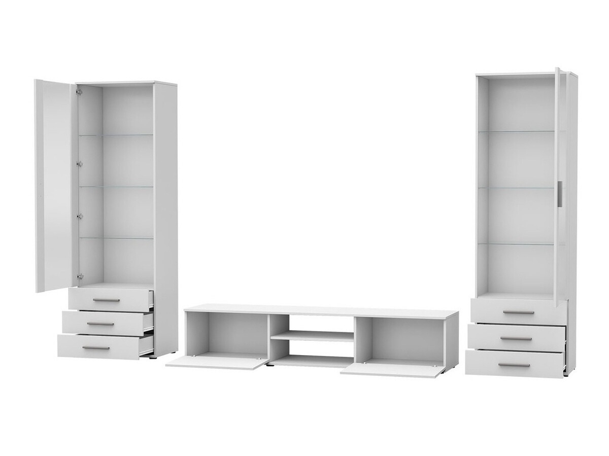 Woonkamerset Tornola 109 (Zwart + Glanzend zwart)