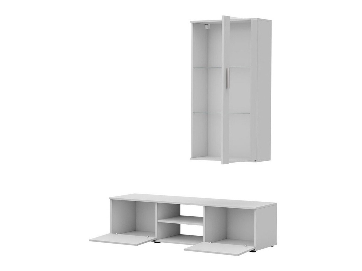 Woonkamerset Tornola 113 (Zwart + Glanzend zwart)