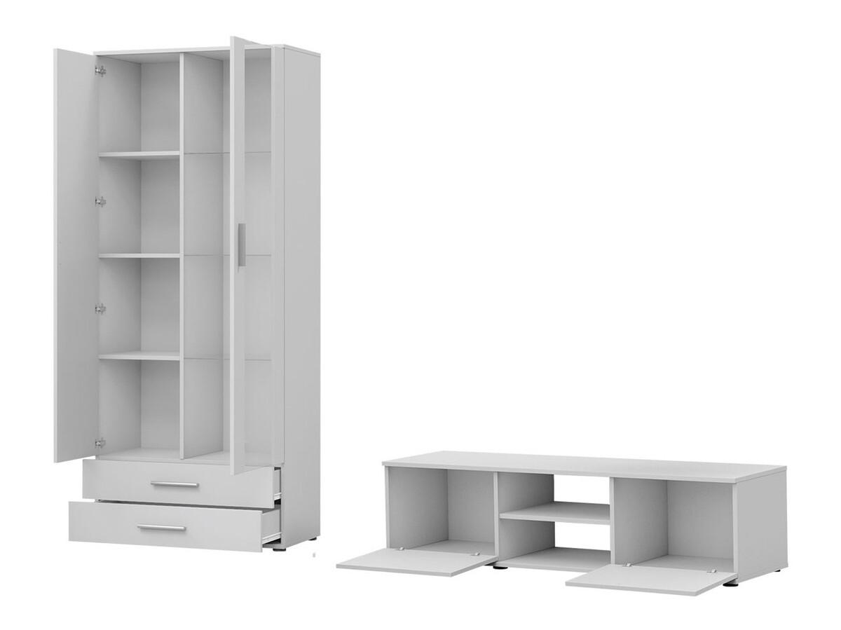 Woonkamerset Tornola 117 (Zwart + Glanzend zwart)