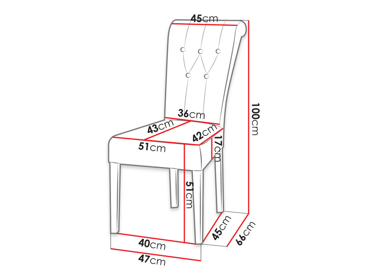 Stoel Racine 107 (Wit)