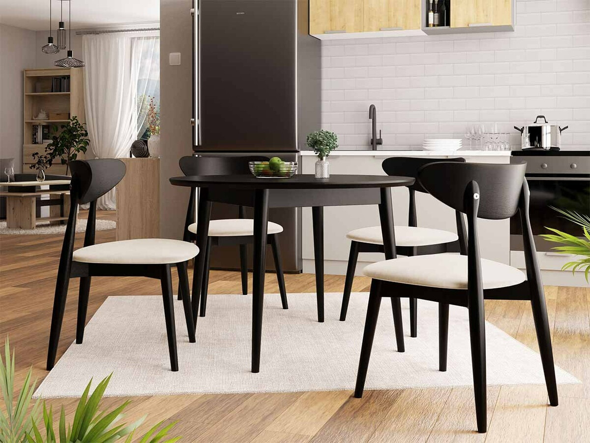 Stoel Racine 110 (Zwart + Magic Velvet 2250)