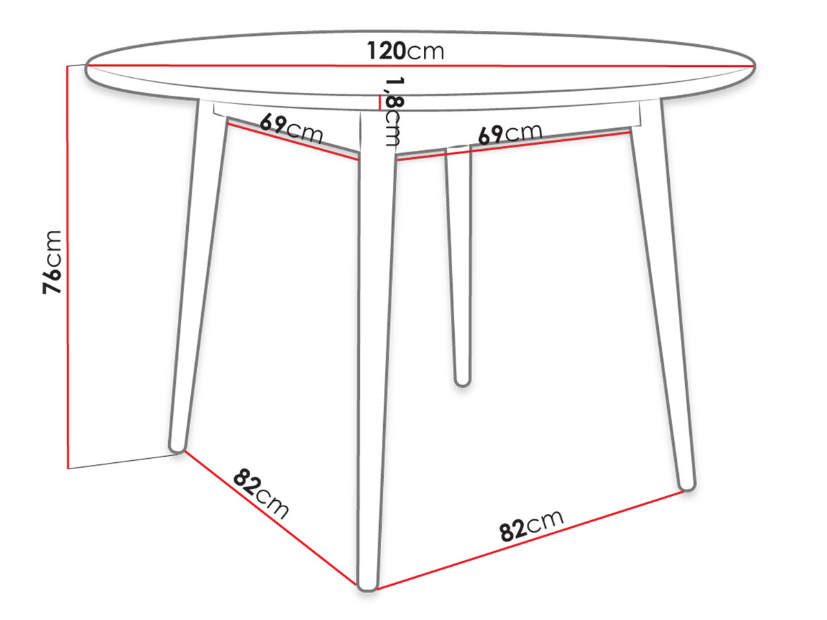Tafel Racine 118 (Zwart)