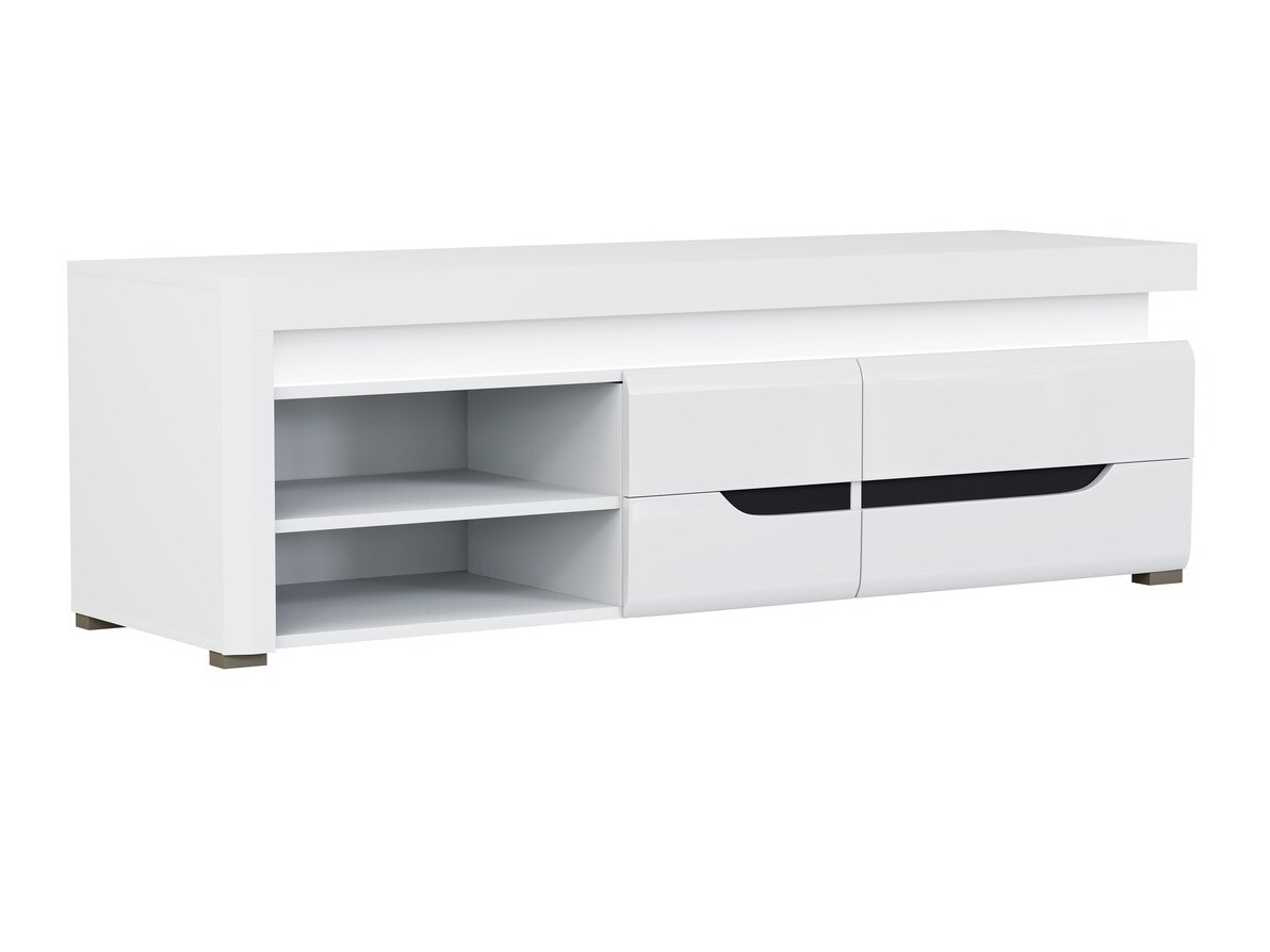 TV-meubel Revelmi 101 (Glanzend wit + Wit)