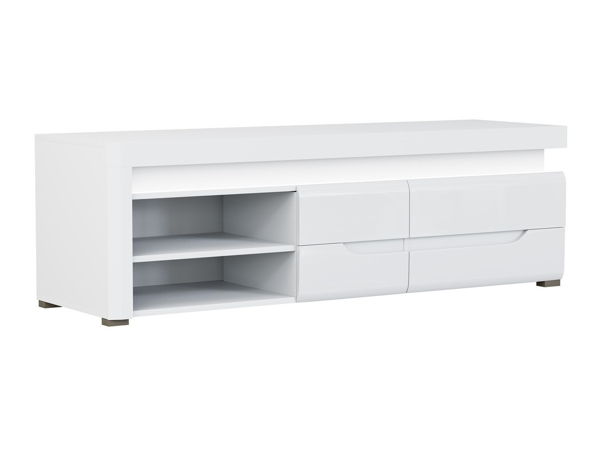 TV-meubel Revelmi 101 (Glanzend wit + Wit)