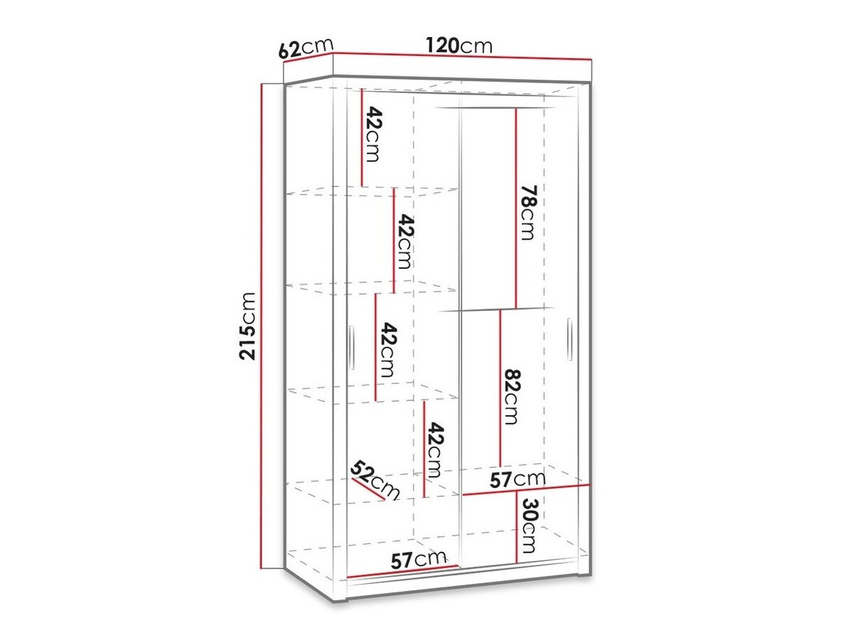 Kledingkast Catromi 102 (Artisan eiken)