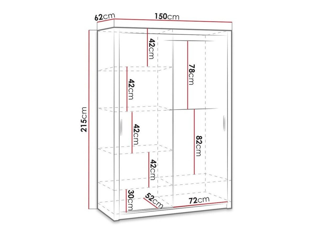Kledingkast Catromi 106 (Artisan eiken)