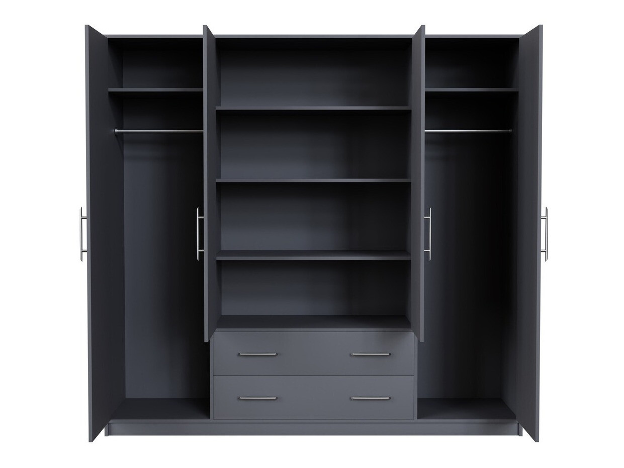 Kledingkast Cavmero 100 (Antraciet)