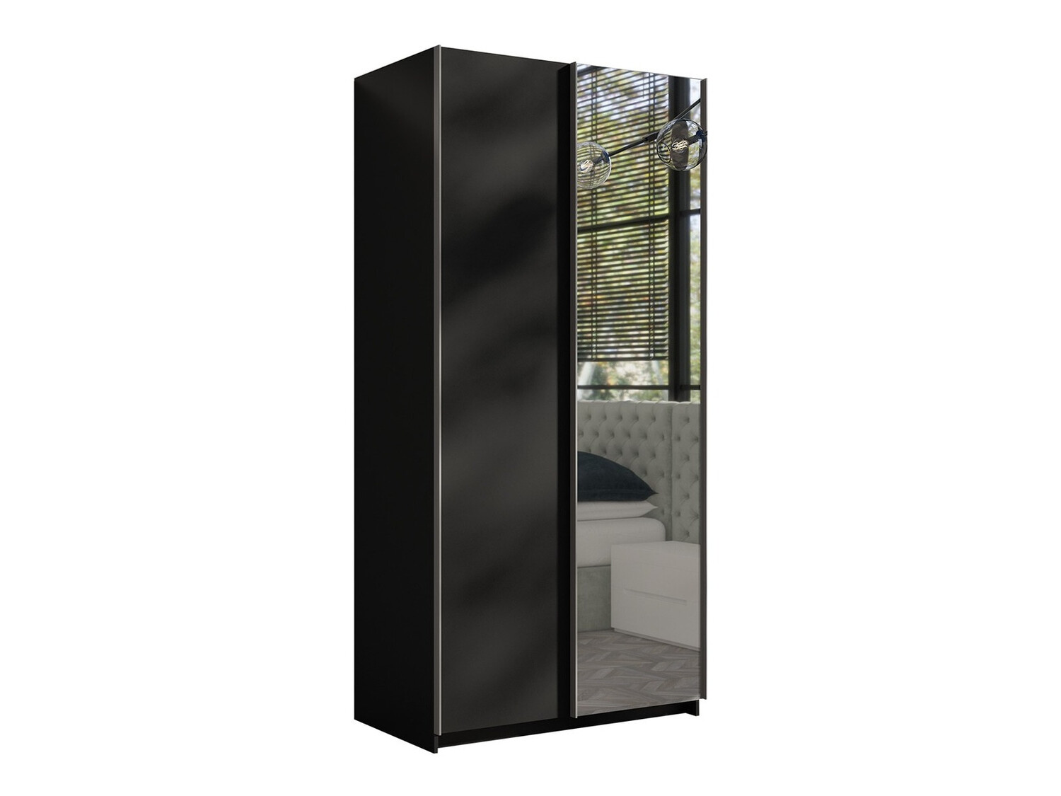 Kledingkast Toledo 106 (Zwart)