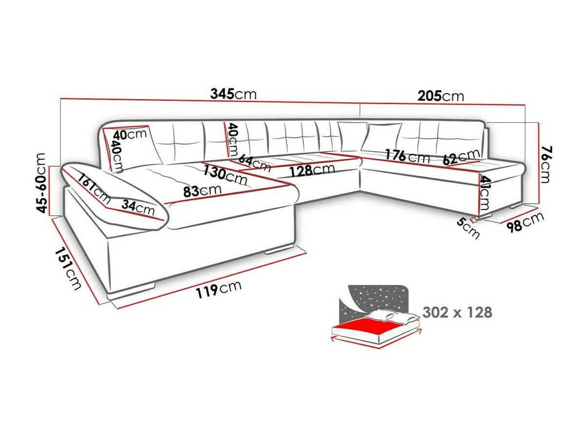 Hoekbank Comfivo 149 (Venus Velvet 2921 + Lea 533)