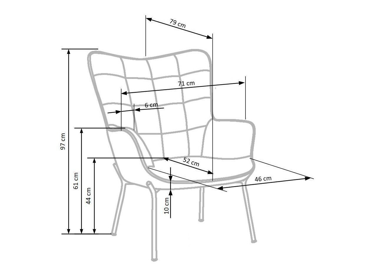 Fauteuil Houston 868 (Geel)