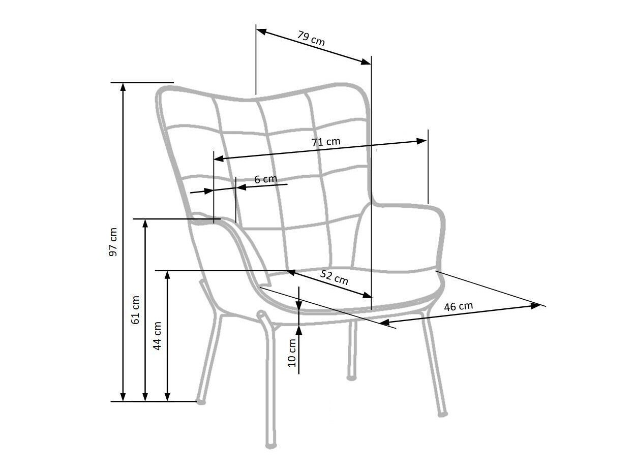 Fauteuil Houston 868 (Grijs)