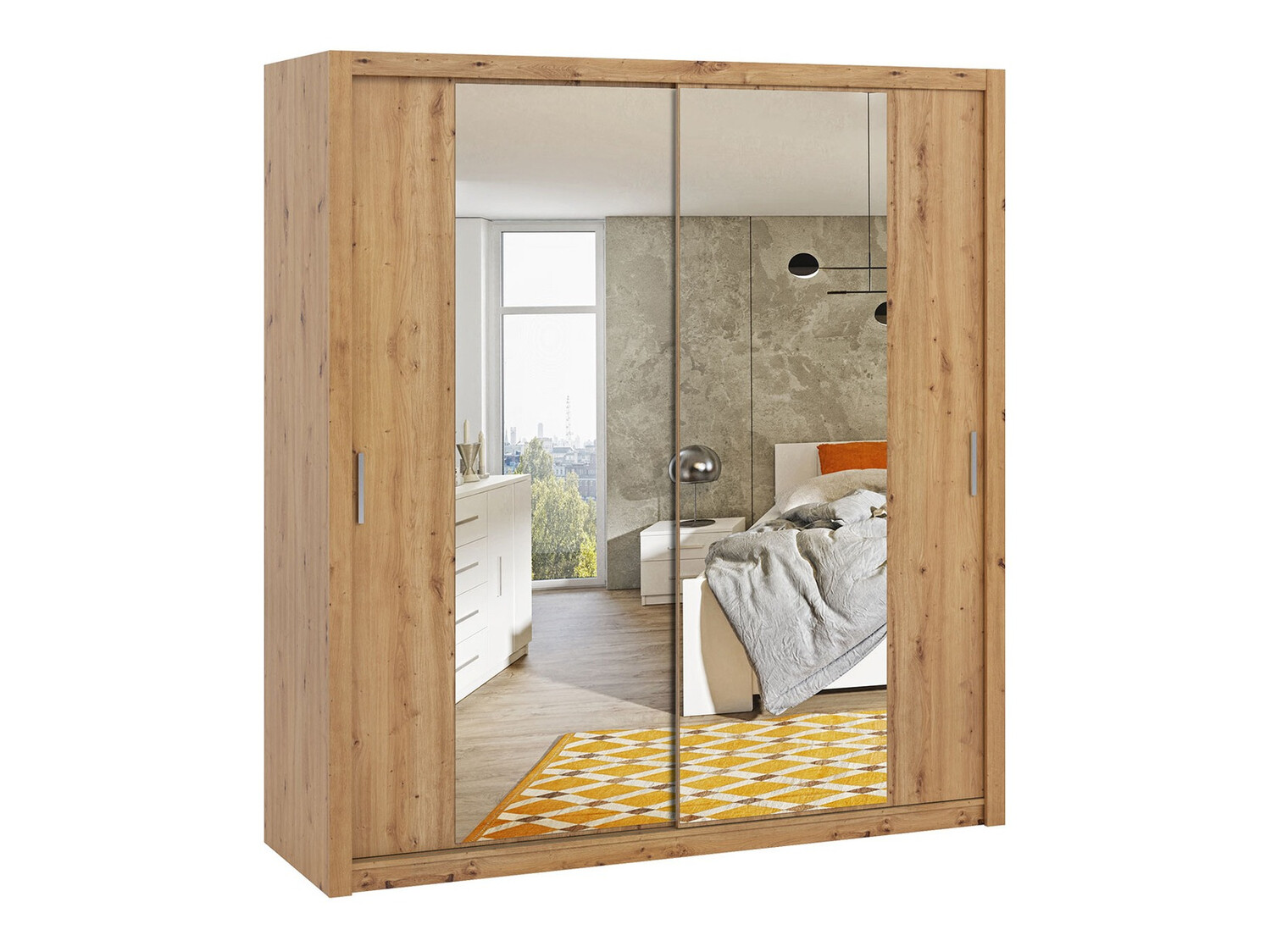 Kledingkast Catromi 108 (Artisan eiken)