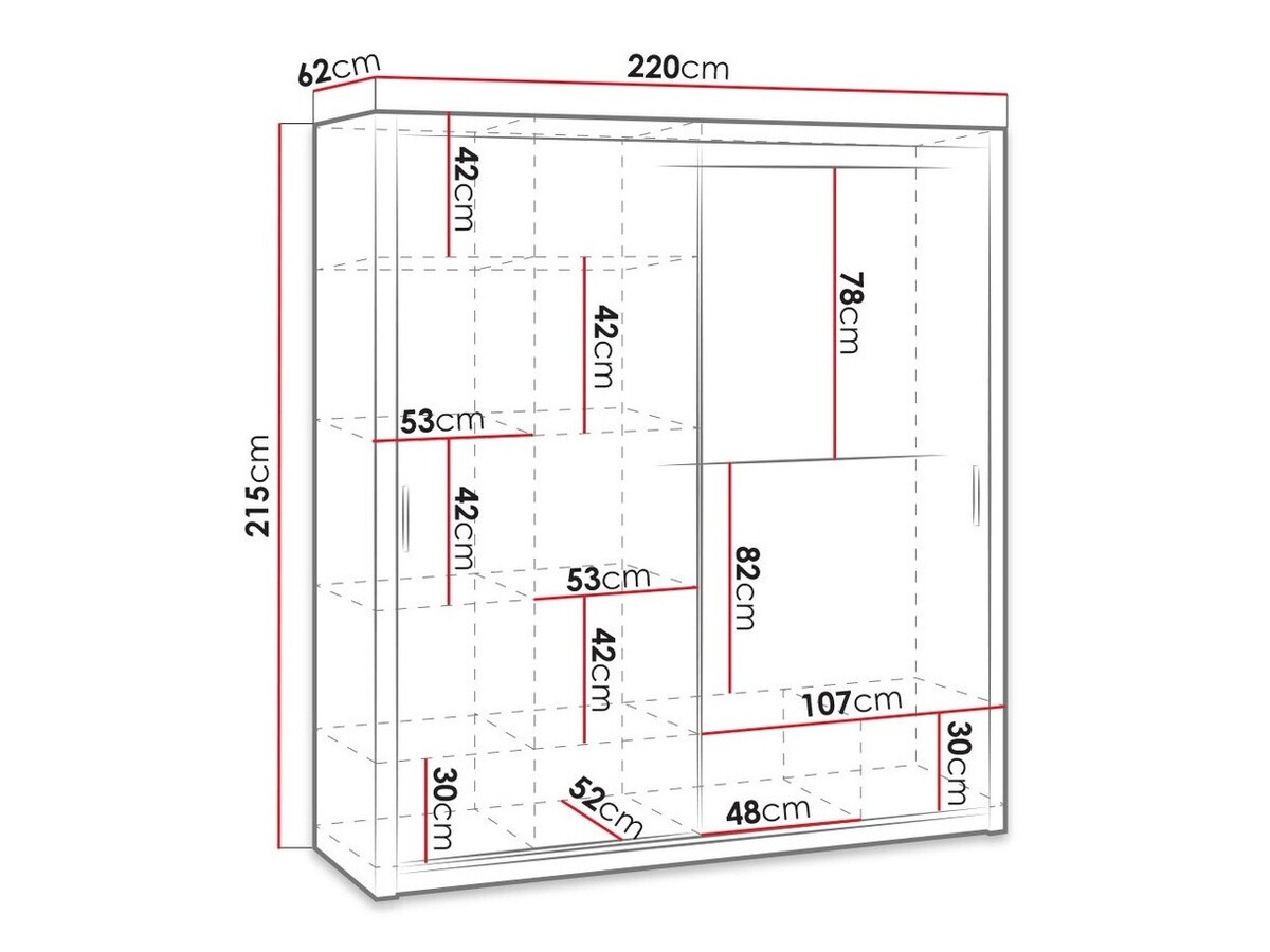 Kledingkast Catromi 110 (Artisan eiken)