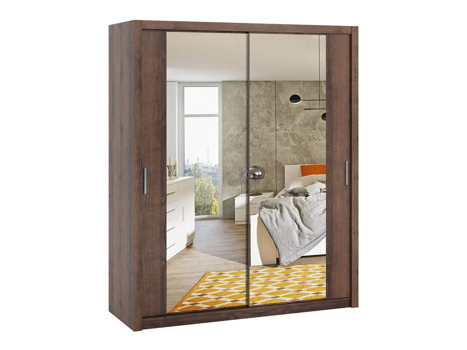 Kledingkast Catromi 119 (Klooster eik)