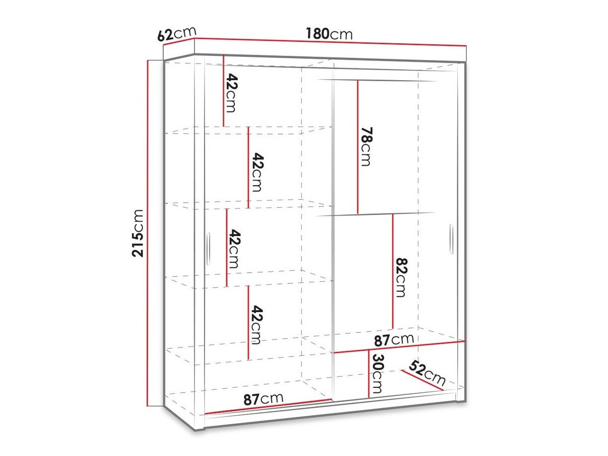 Kledingkast Catromi 119 (Wit)