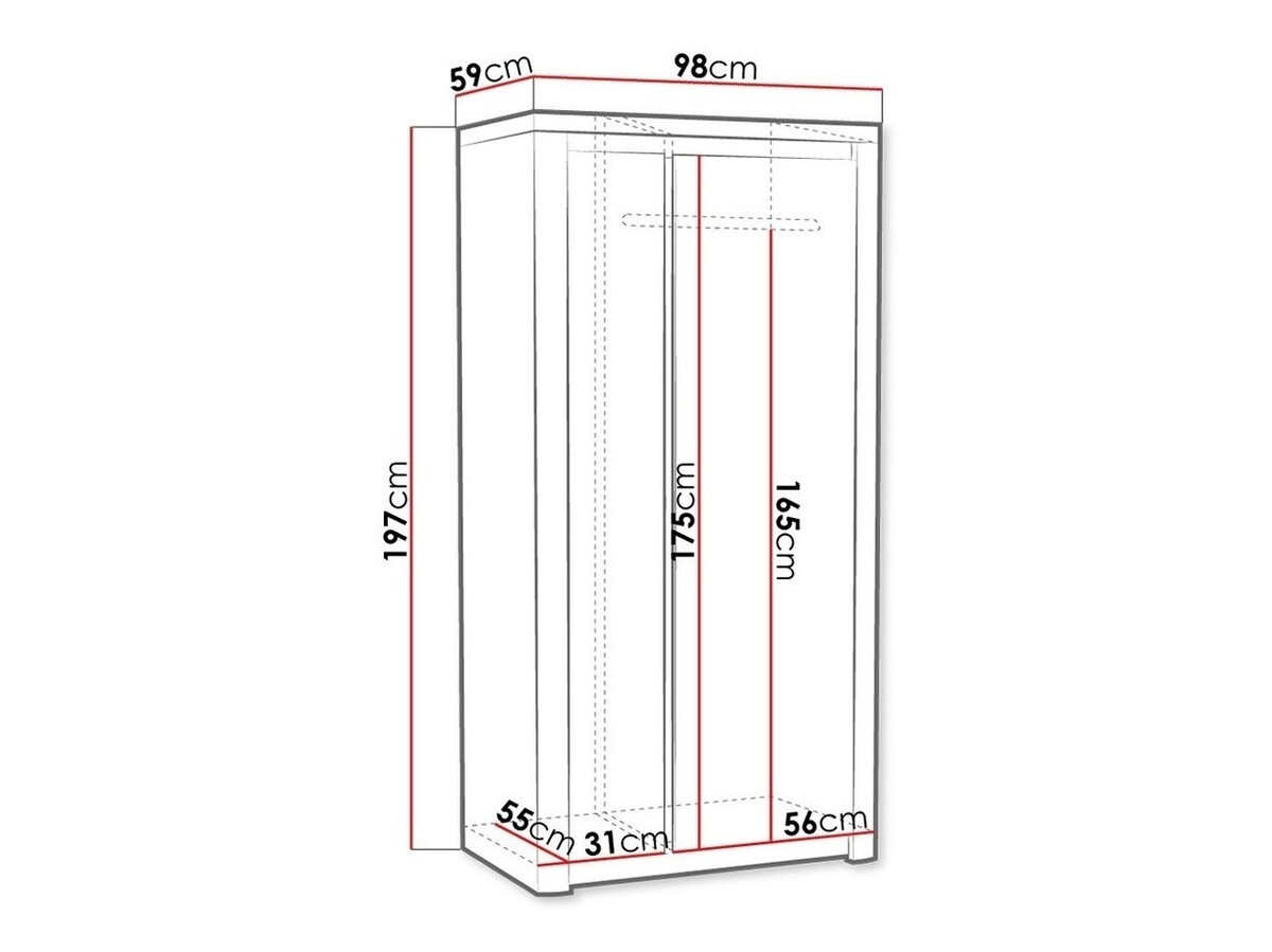 Kledingkast Etrmona 100